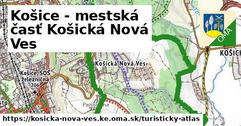 ikona Košice - mestská časť Košická Nová Ves: 0 m trás turisticky-atlas v kosicka-nova-ves.ke
