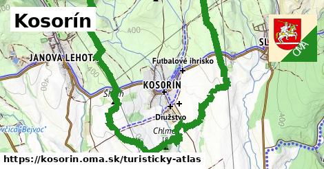 ikona Turistická mapa turisticky-atlas v kosorin