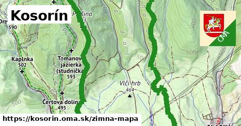ikona Kosorín: 0 m trás zimna-mapa v kosorin