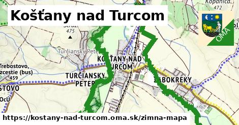 ikona Zimná mapa zimna-mapa v kostany-nad-turcom