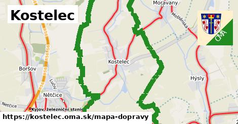 ikona Kostelec: 5,2 km trás mapa-dopravy v kostelec