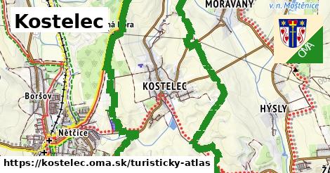 ikona Turistická mapa turisticky-atlas v kostelec