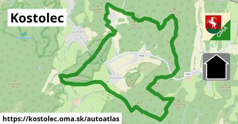 ikona Mapa autoatlas v kostolec