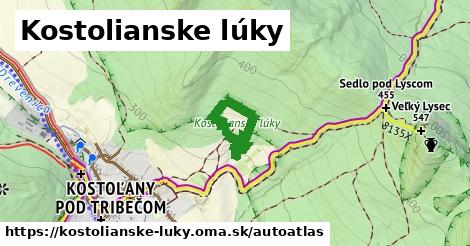 ikona Mapa autoatlas v kostolianske-luky