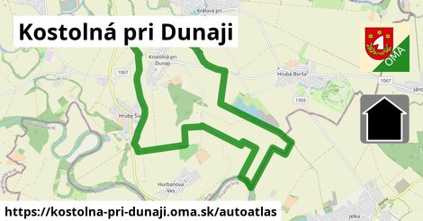 ikona Mapa autoatlas v kostolna-pri-dunaji