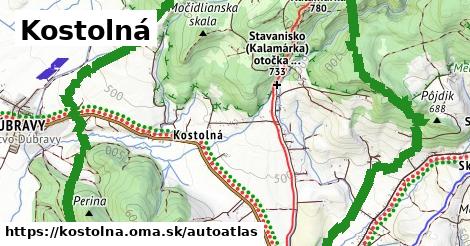 ikona Mapa autoatlas v kostolna