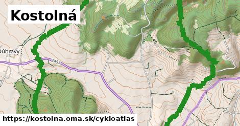 ikona Kostolná: 7,3 km trás cykloatlas v kostolna