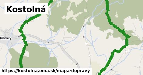 ikona Kostolná: 0 m trás mapa-dopravy v kostolna