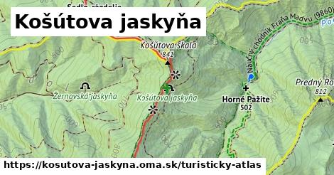 ikona Košútova jaskyňa: 0 m trás turisticky-atlas v kosutova-jaskyna