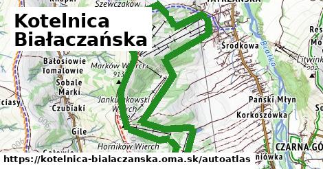 ikona Mapa autoatlas v kotelnica-bialaczanska