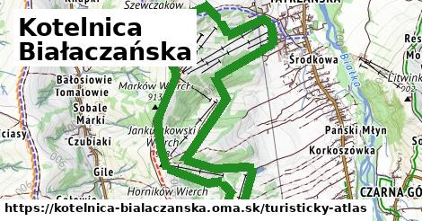 ikona Turistická mapa turisticky-atlas v kotelnica-bialaczanska