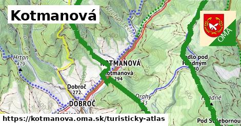 ikona Kotmanová: 0 m trás turisticky-atlas v kotmanova