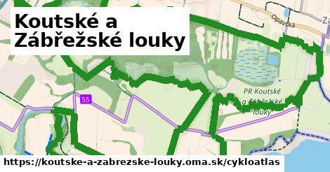 ikona Koutské a Zábřežské louky: 302 m trás cykloatlas v koutske-a-zabrezske-louky