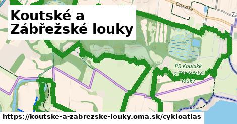 ikona Koutské a Zábřežské louky: 302 m trás cykloatlas v koutske-a-zabrezske-louky