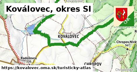 ikona Turistická mapa turisticky-atlas v kovalovec