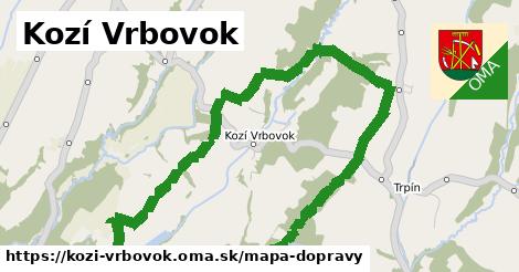 ikona Kozí Vrbovok: 0 m trás mapa-dopravy v kozi-vrbovok