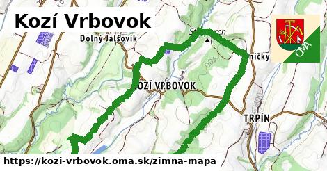 ikona Kozí Vrbovok: 0 m trás zimna-mapa v kozi-vrbovok