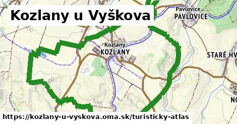 ikona Kozlany u Vyškova: 3,9 km trás turisticky-atlas v kozlany-u-vyskova