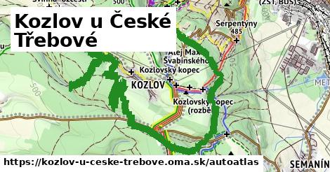 ulice v Kozlov u České Třebové