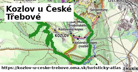 ikona Turistická mapa turisticky-atlas v kozlov-u-ceske-trebove