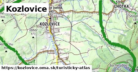 ikona Turistická mapa turisticky-atlas v kozlovice