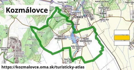 ikona Turistická mapa turisticky-atlas v kozmalovce