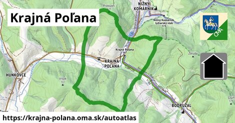 ikona Mapa autoatlas v krajna-polana