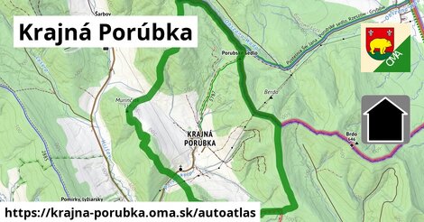 ikona Mapa autoatlas v krajna-porubka