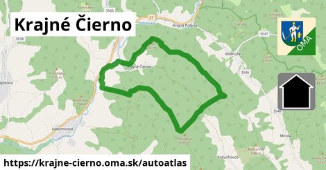 ikona Mapa autoatlas v krajne-cierno