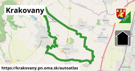 ikona Mapa autoatlas v krakovany.pn