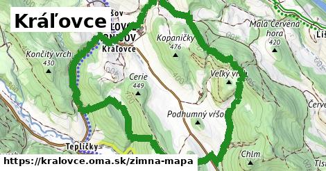 ikona Kráľovce: 0 m trás zimna-mapa v kralovce