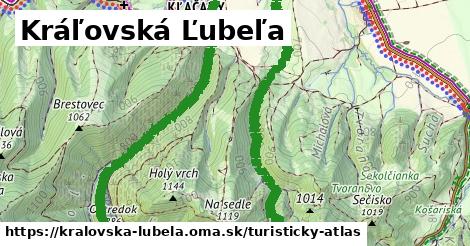 ikona Kráľovská Ľubeľa: 0 m trás turisticky-atlas v kralovska-lubela