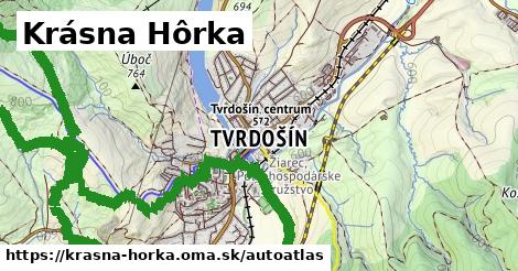 ikona Mapa autoatlas v krasna-horka