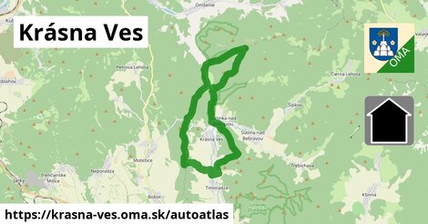 ikona Mapa autoatlas v krasna-ves