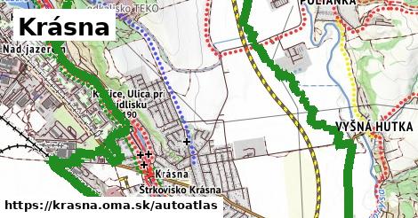 ikona Mapa autoatlas v krasna