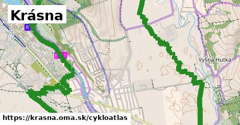 ikona Krásna: 33 km trás cykloatlas v krasna