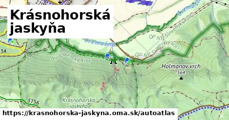 ikona Mapa autoatlas v krasnohorska-jaskyna