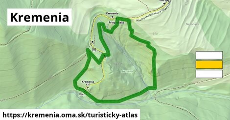 ikona Turistická mapa turisticky-atlas v kremenia