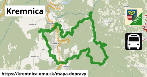 ikona Mapa dopravy mapa-dopravy v kremnica
