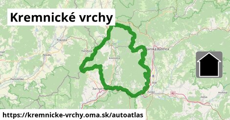 ikona Mapa autoatlas v kremnicke-vrchy