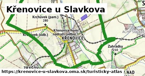 ikona Turistická mapa turisticky-atlas v krenovice-u-slavkova