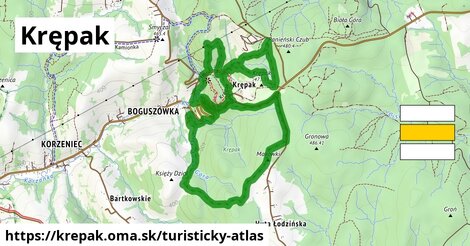 ikona Turistická mapa turisticky-atlas v krepak