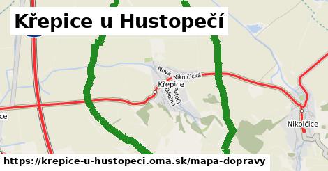 ikona Křepice u Hustopečí: 2,6 km trás mapa-dopravy v krepice-u-hustopeci