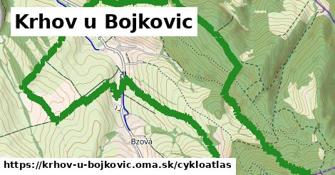 ikona Krhov u Bojkovic: 0,99 km trás cykloatlas v krhov-u-bojkovic