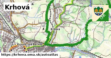 ikona Mapa autoatlas v krhova