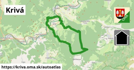 ikona Mapa autoatlas v kriva