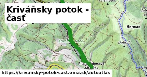 ulice v Kriváňsky potok - časť