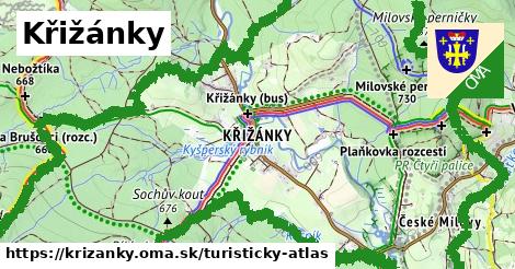 ikona Turistická mapa turisticky-atlas v krizanky