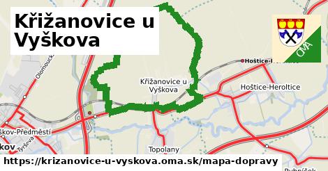 ikona Mapa dopravy mapa-dopravy v krizanovice-u-vyskova