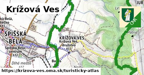 ikona Turistická mapa turisticky-atlas v krizova-ves